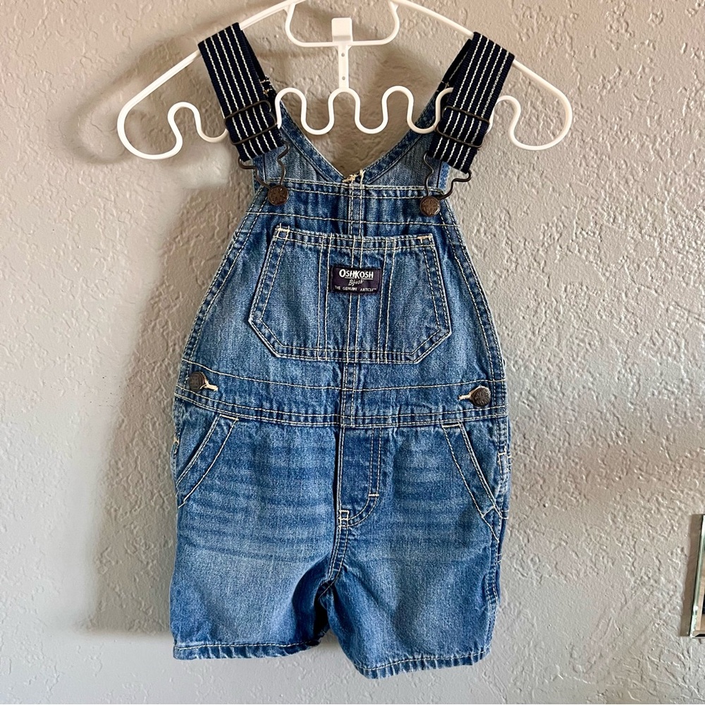 OshKosh B'gosh Blue Denim Short Overalls